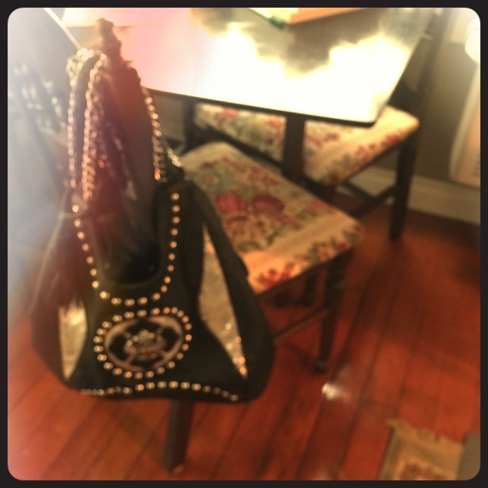 Miss Me Black Shoulder Bag